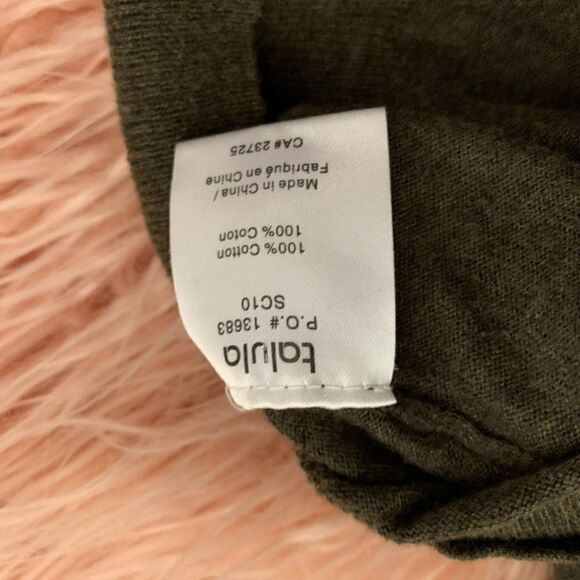 Aritzia Talula Olive Green Cotton Vest - Picture 4 of 4